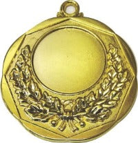 Medalla laurel dorada 50 m/m