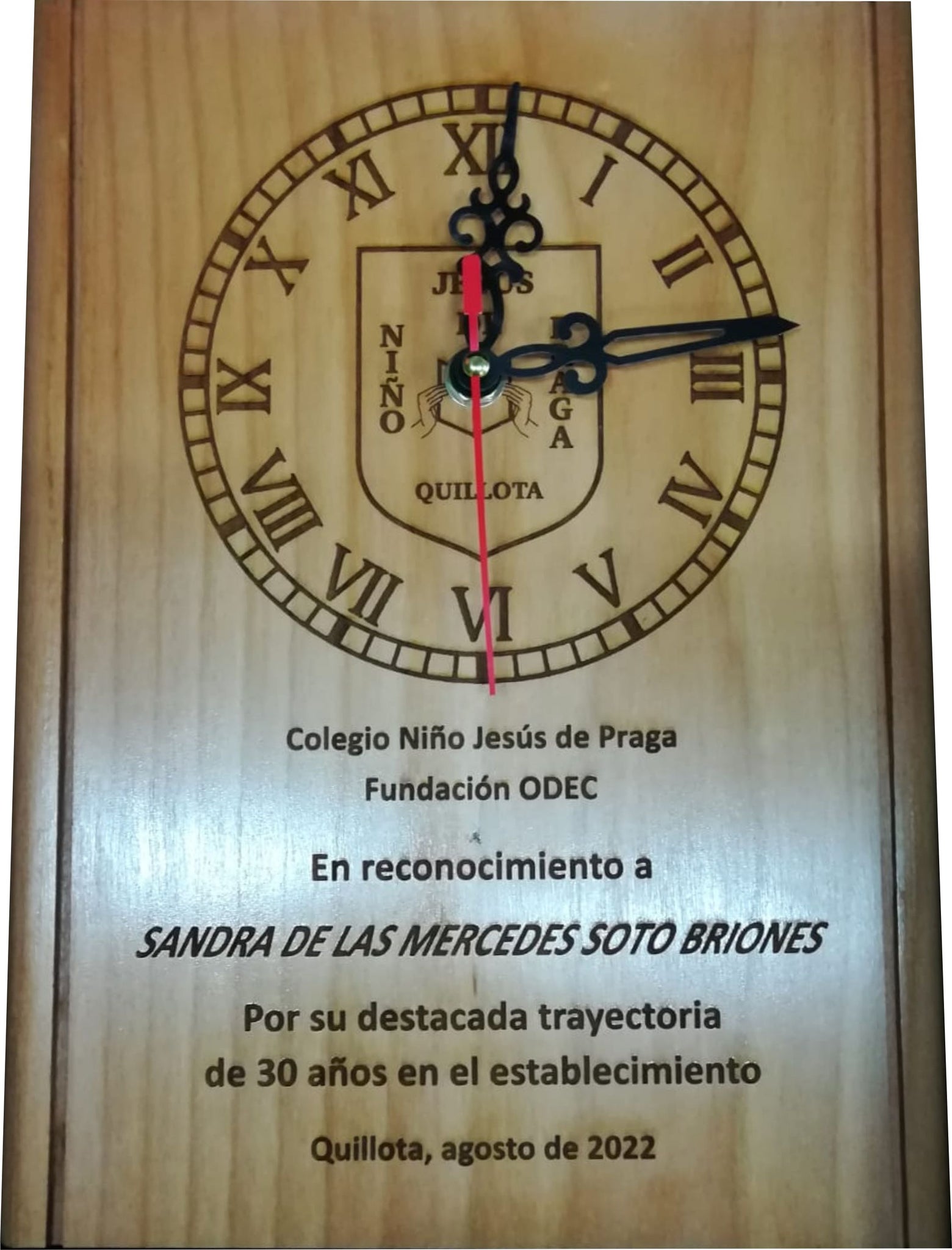 Reloj madera grabado outlet
